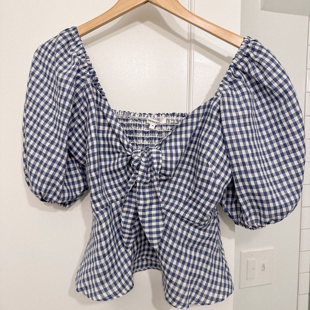 Emerson Fry Cayman Linen Blouse Size XS